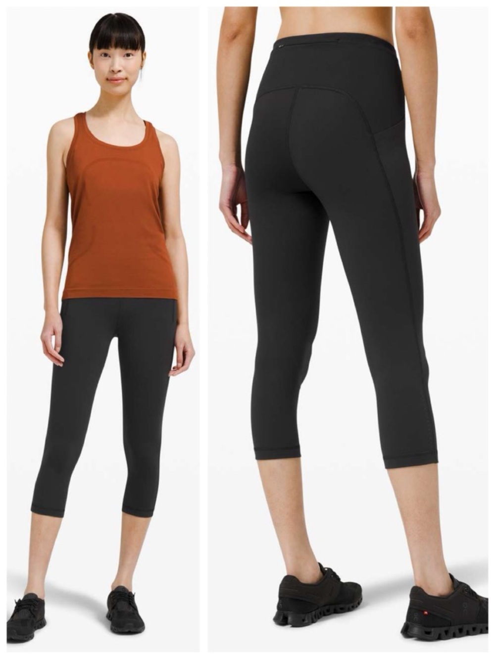 Lululemon Swift Speed High-Rise Crop 21" (Active Leggings), Black sz. 8